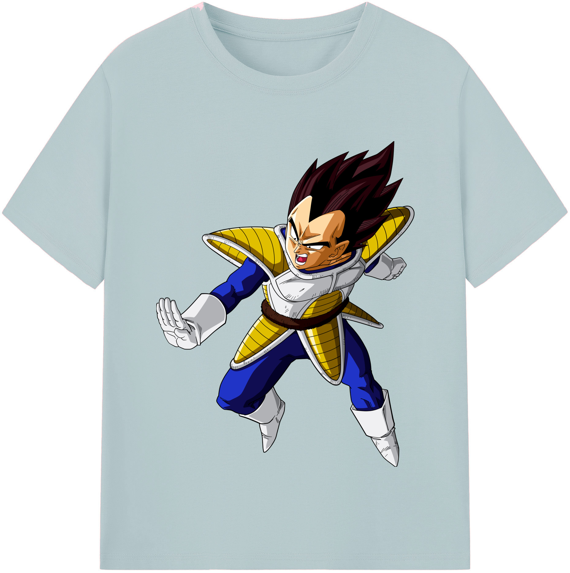（画像用） ドラゴンボール ベジータ四世（Bejīta Yonsei）DRAGON BALL Vegeta IV 綿100％半袖Tシャツ（フロントプリント）
